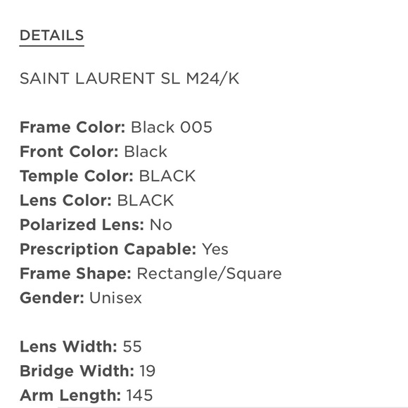 YSL SUNGLASSES Saint Laurent Black Sunnies with CASE AUTHENTIC - Picture 10 of 12